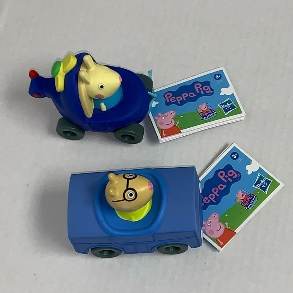 Peppa Pig Adventures Little Buggy 2 Vehicles Pedro Pony Rebecca Rabbit NEW NWT